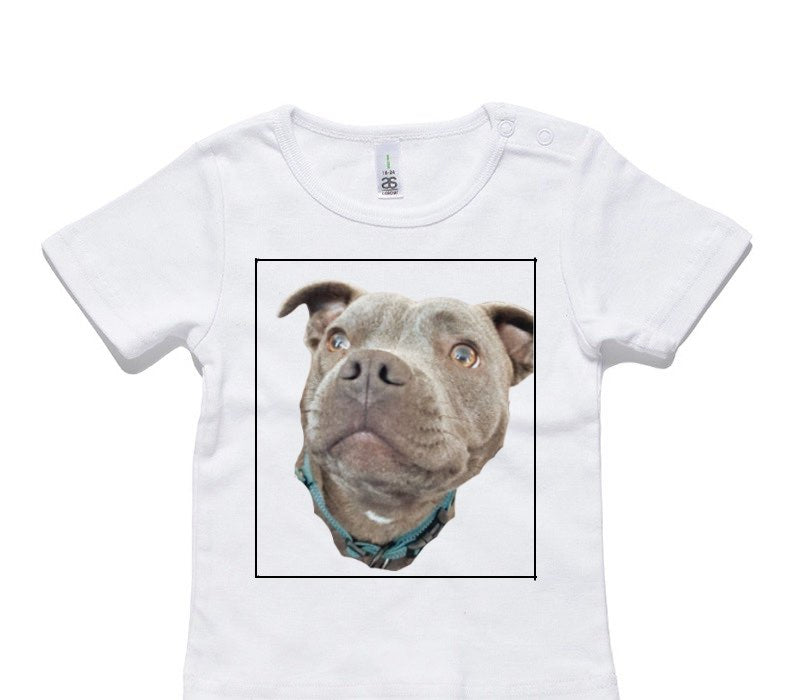 Custom AS Colour White Baby T-Shirt