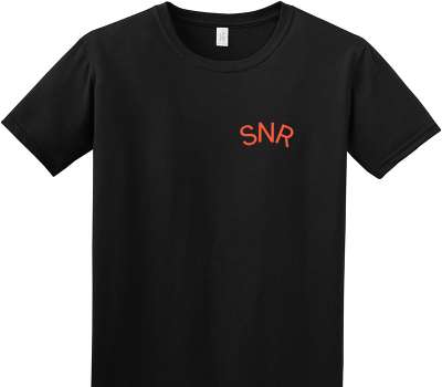 Custom Adult Soft Style 100% Cotton Black T-Shirt