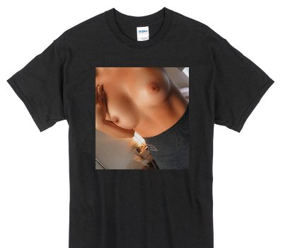 Custom Gildan 100% Cotton Black T-Shirt