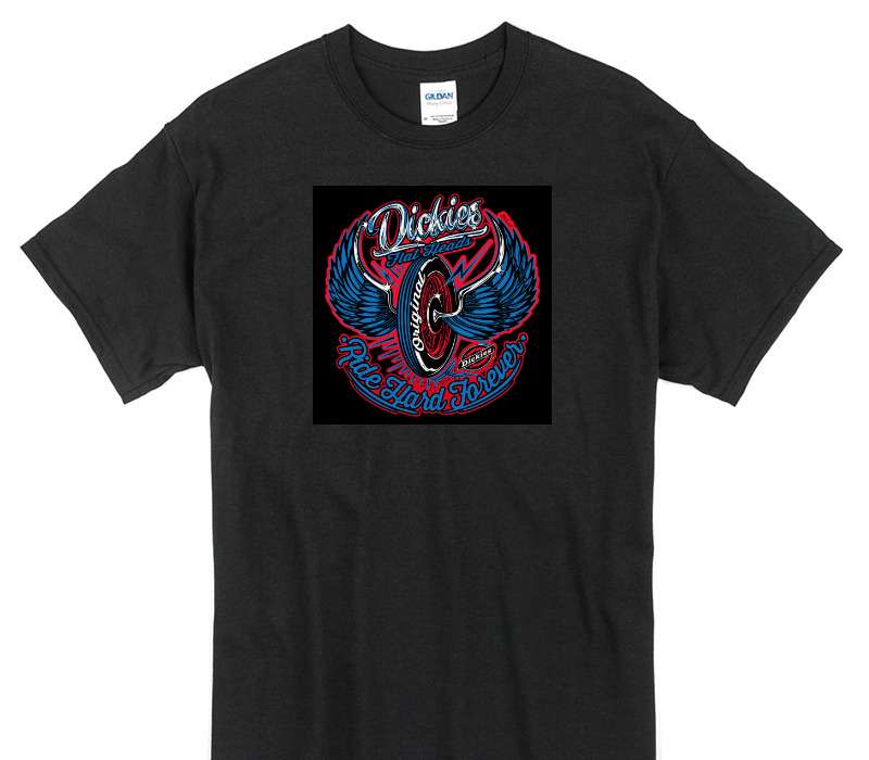Custom Gildan 100% Cotton Black T-Shirt
