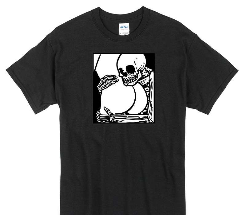 Custom Gildan 100% Cotton Black T-Shirt
