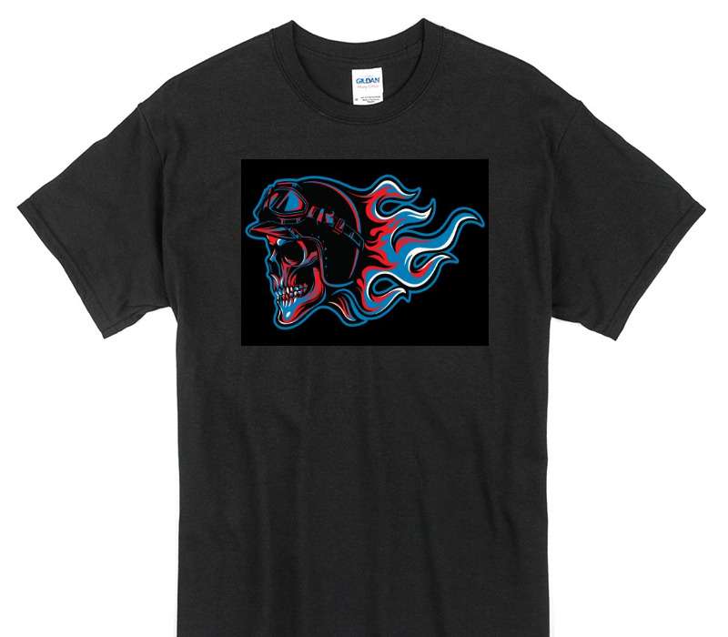 Custom Gildan 100% Cotton Black T-Shirt