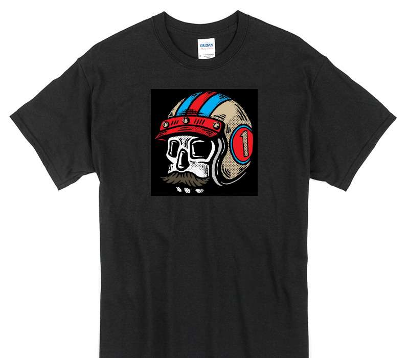 Custom Gildan 100% Cotton Black T-Shirt