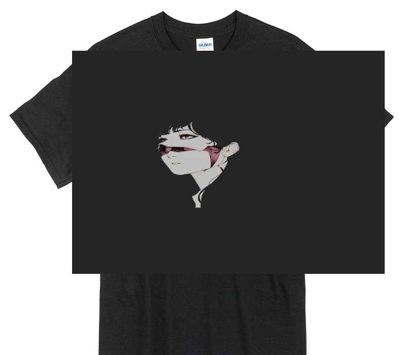 Custom Gildan 100% Cotton Black T-Shirt