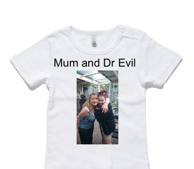 Custom AS Colour White Baby T-Shirt