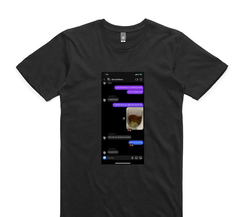 Custom AS Colour 100% Cotton Black T-Shirt