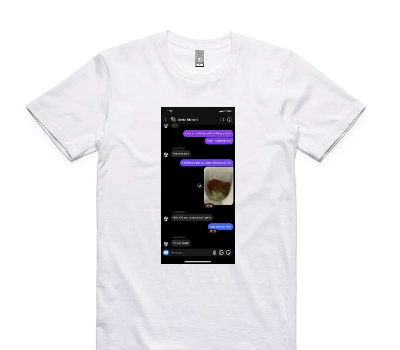 Custom AS Colour 100% Cotton White T-Shirt