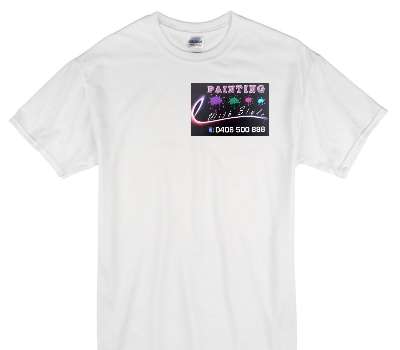 Custom Gildan 100% Cotton White T-Shirt