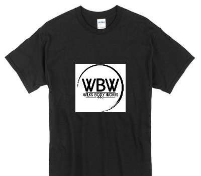Custom Gildan 100% Cotton Black T-Shirt