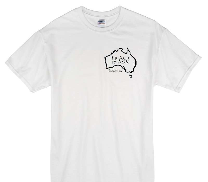 Custom Gildan 100% Cotton White T-Shirt