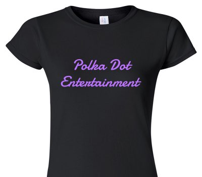 Custom Womens Soft Style 100% Cotton Black T-Shirt