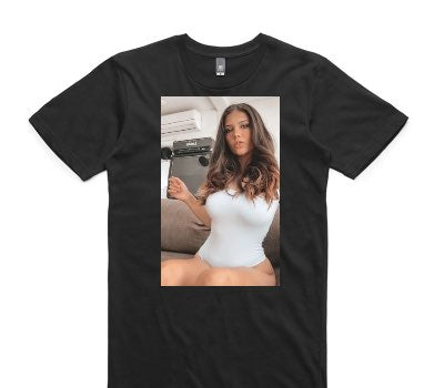 Custom AS Colour 100% Cotton Black T-Shirt