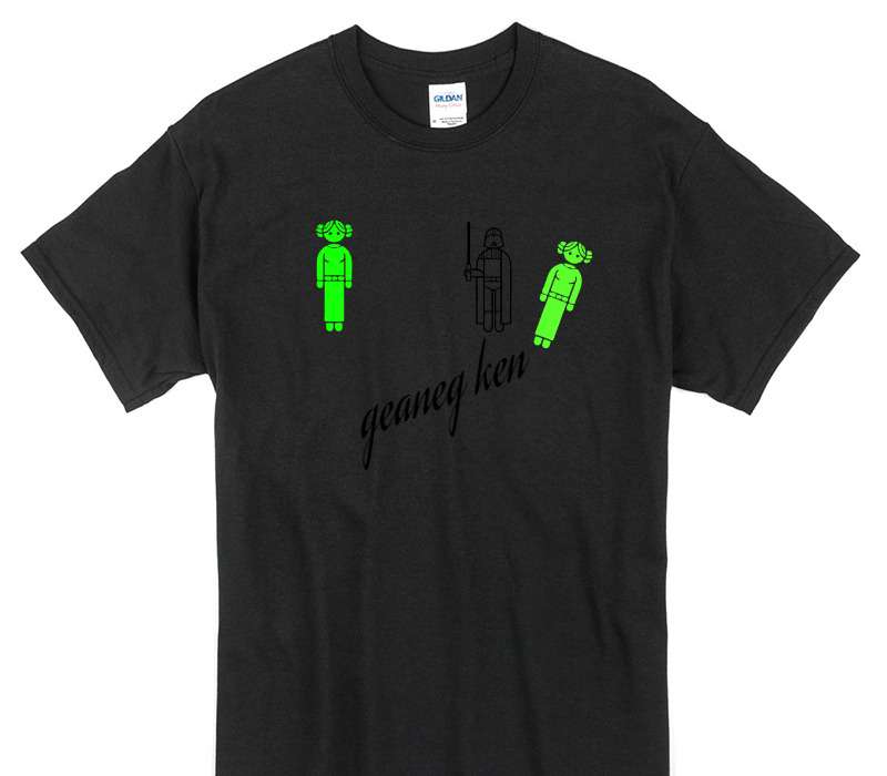 Custom Gildan 100% Cotton Black T-Shirt