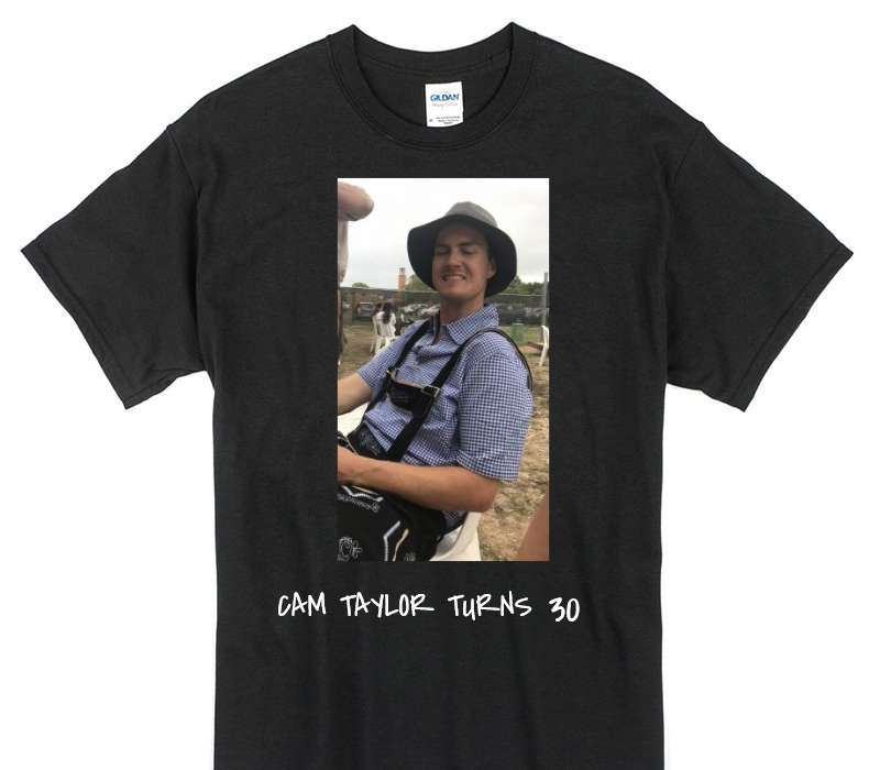 Custom Gildan 100% Cotton Black T-Shirt