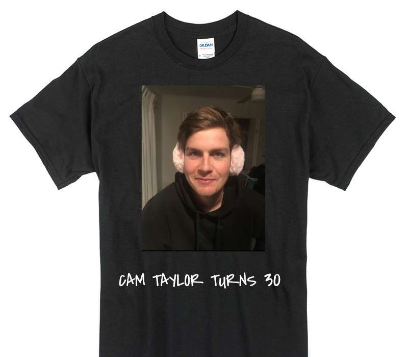 Custom Gildan 100% Cotton Black T-Shirt