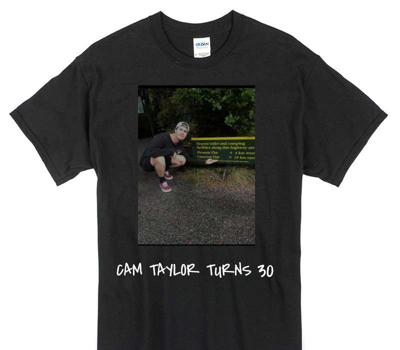 Custom Gildan 100% Cotton Black T-Shirt