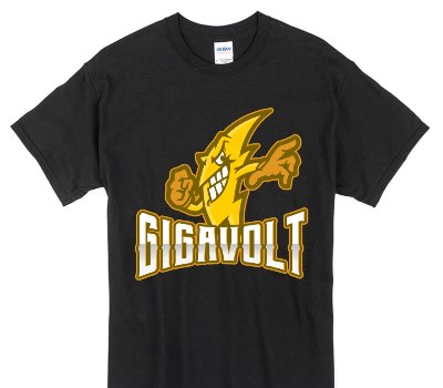 Custom Gildan 100% Cotton Black T-Shirt