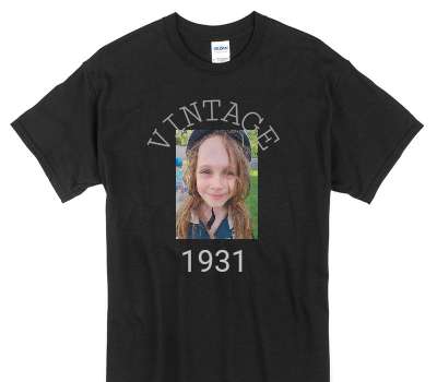 Custom Gildan 100% Cotton Black T-Shirt