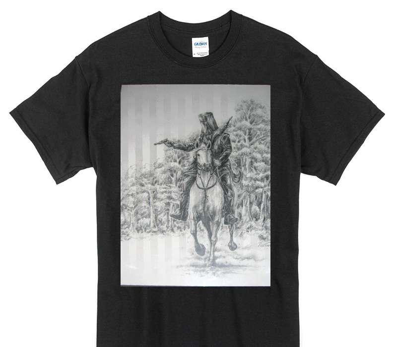 Custom Gildan 100% Cotton Black T-Shirt