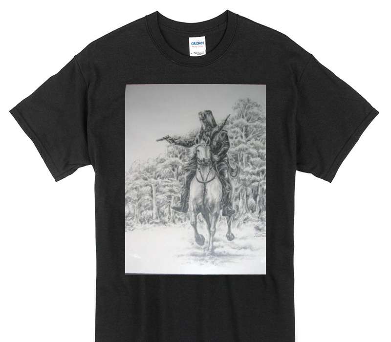 Custom Gildan 100% Cotton Black T-Shirt