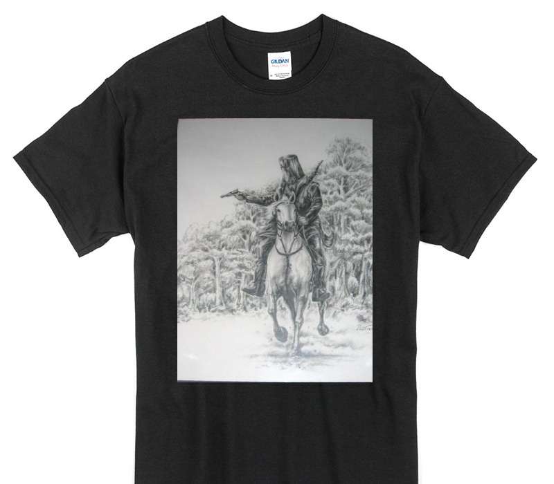 Custom Gildan 100% Cotton Black T-Shirt