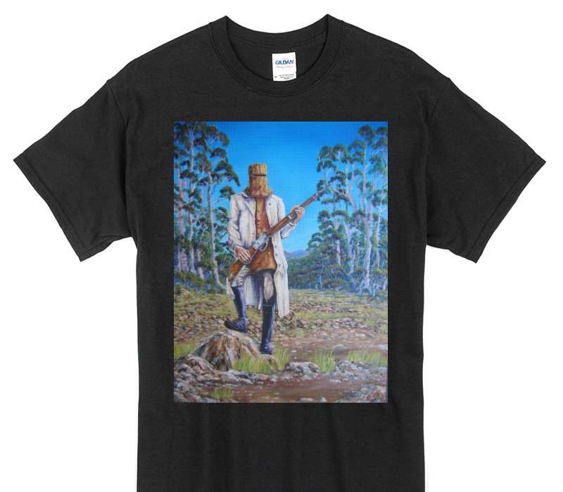 Custom Gildan 100% Cotton Black T-Shirt