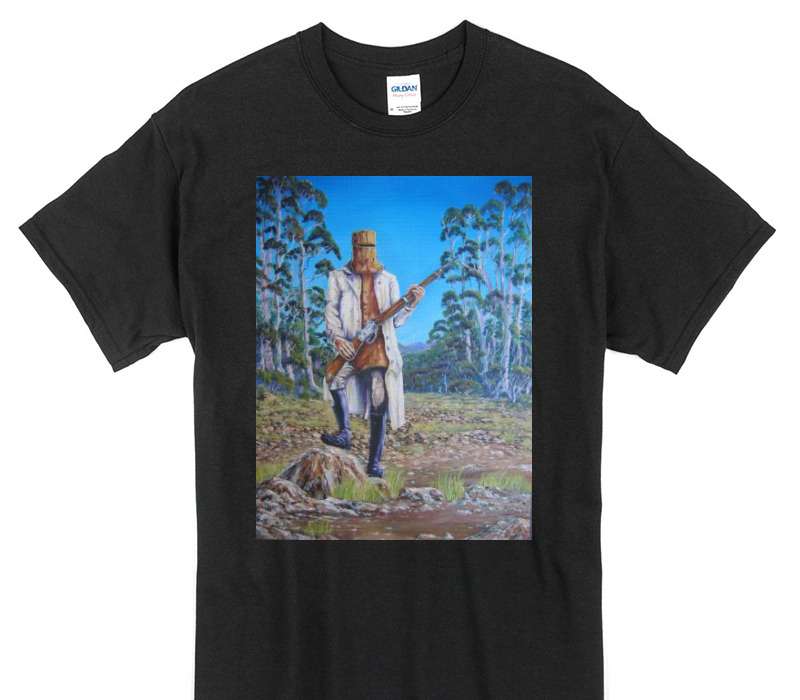 Custom Gildan 100% Cotton Black T-Shirt
