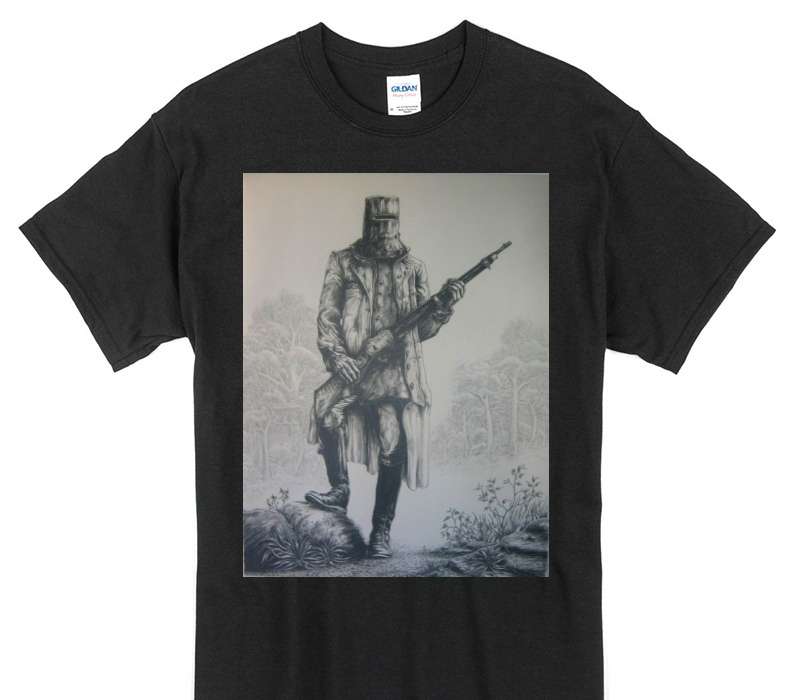 Custom Gildan 100% Cotton Black T-Shirt