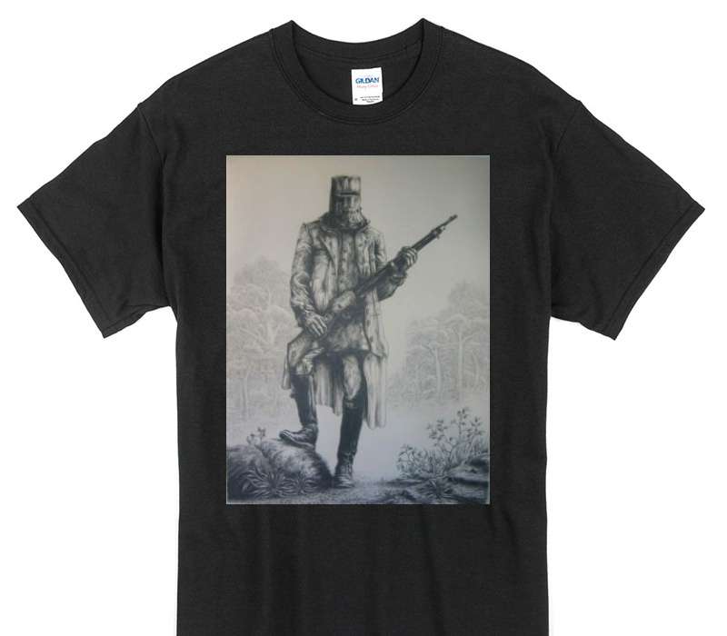 Custom Gildan 100% Cotton Black T-Shirt