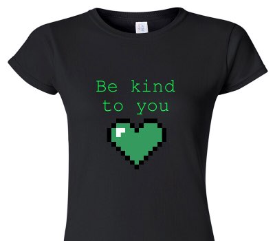 Custom Womens Soft Style 100% Cotton Black T-Shirt