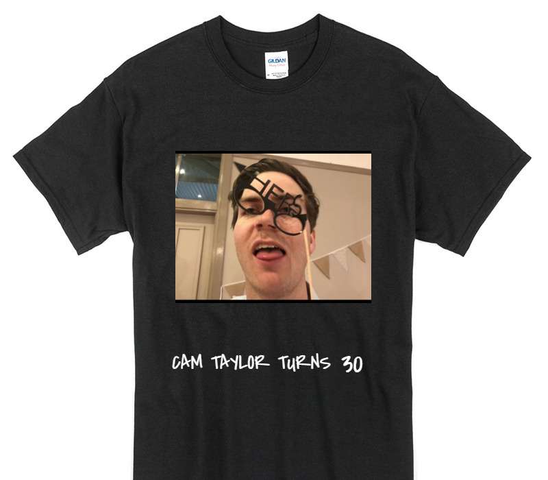 Custom Gildan 100% Cotton Black T-Shirt