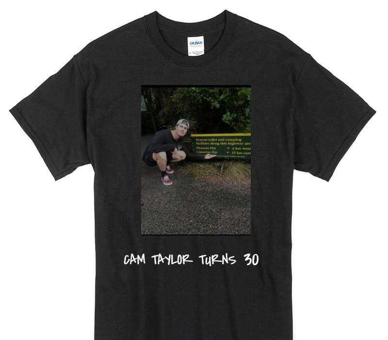 Custom Gildan 100% Cotton Black T-Shirt