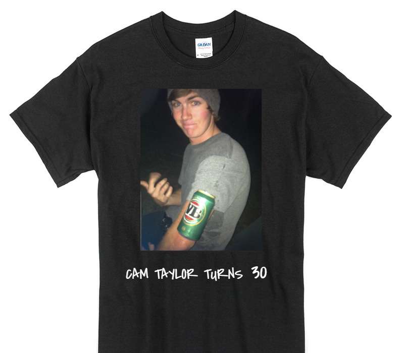 Custom Gildan 100% Cotton Black T-Shirt