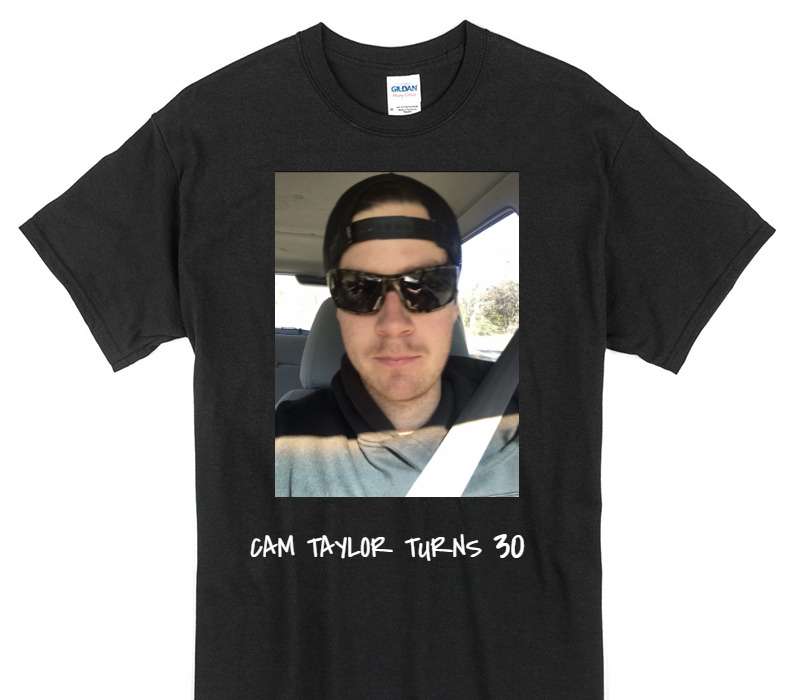 Custom Gildan 100% Cotton Black T-Shirt