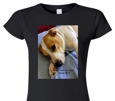 Custom Womens Soft Style 100% Cotton Black T-Shirt