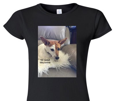 Custom Womens Soft Style 100% Cotton Black T-Shirt