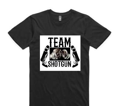 Custom AS Colour 100% Cotton Black T-Shirt