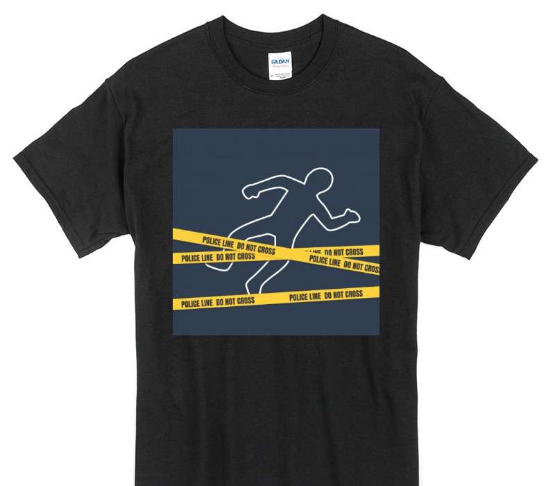 Custom Gildan 100% Cotton Black T-Shirt