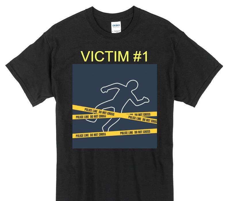 Custom Gildan 100% Cotton Black T-Shirt