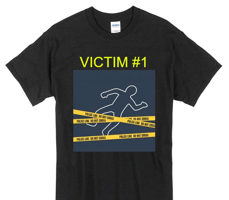 Custom Gildan 100% Cotton Black T-Shirt