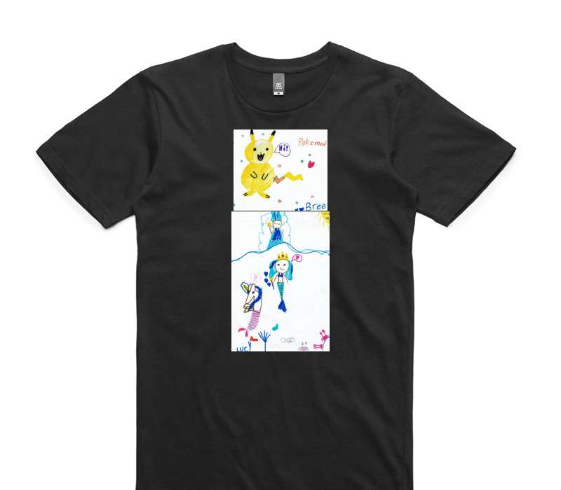 Custom AS Colour 100% Cotton Black T-Shirt