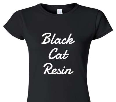 Custom Womens Soft Style 100% Cotton Black T-Shirt