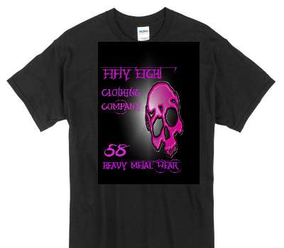 Custom Gildan 100% Cotton Black T-Shirt