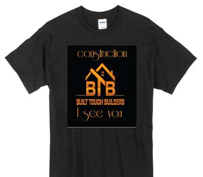 Custom Gildan 100% Cotton Black T-Shirt