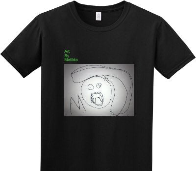 Custom Adult Soft Style 100% Cotton Black T-Shirt