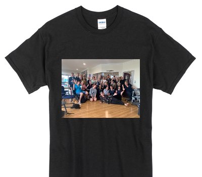 Custom Gildan 100% Cotton Black T-Shirt