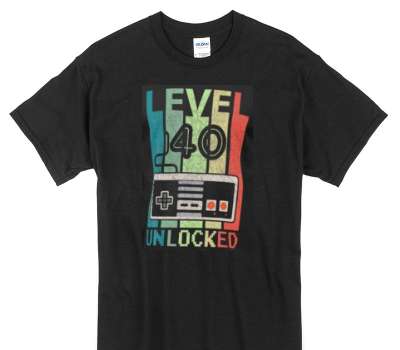 Custom Gildan 100% Cotton Black T-Shirt