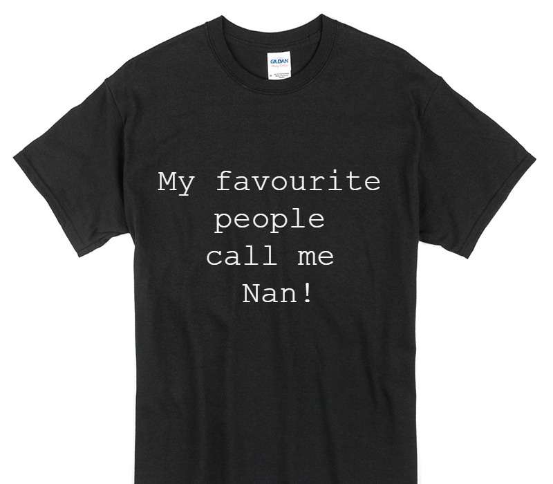 Custom Gildan 100% Cotton Black T-Shirt