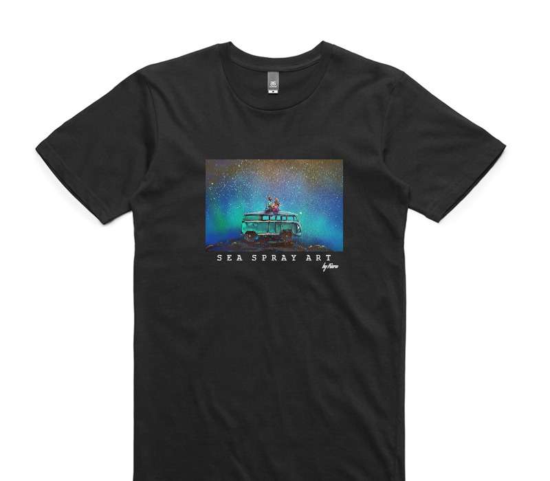 Custom AS Colour 100% Cotton Black T-Shirt