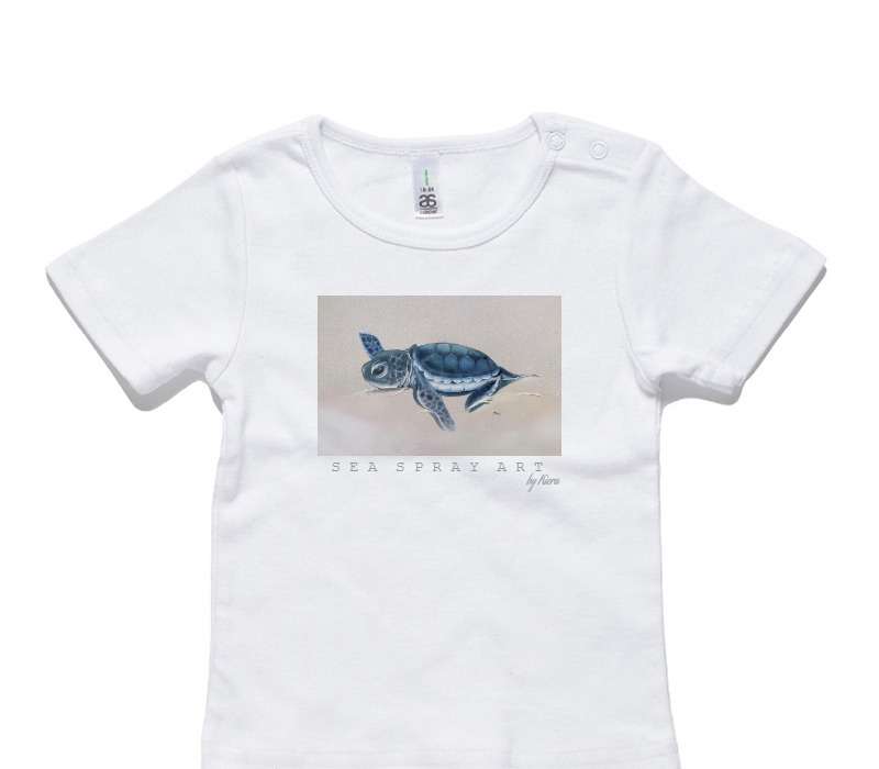 Custom AS Colour White Baby T-Shirt